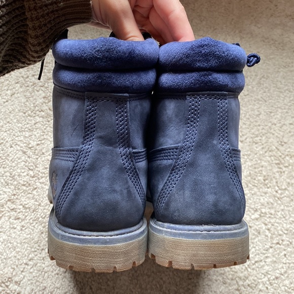Timberland Like New Navy Blue Women’s 9.5 Classic Suede Ortholite Boots - Picture 6 of 9